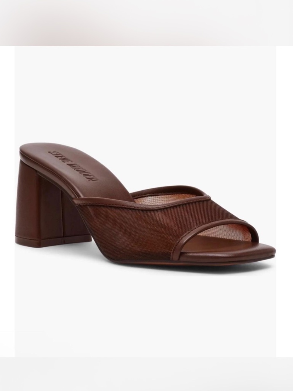 Steve Madden Madame Bloc Heel Sandal - Brown - Size 7